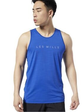 Les Mills Men's Blue Tank Top